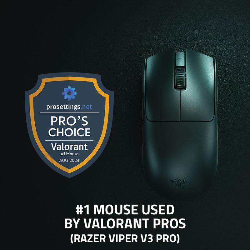 Mouse sem fio para jogos Razer Viper V3 Pro 35.000 DPI preto